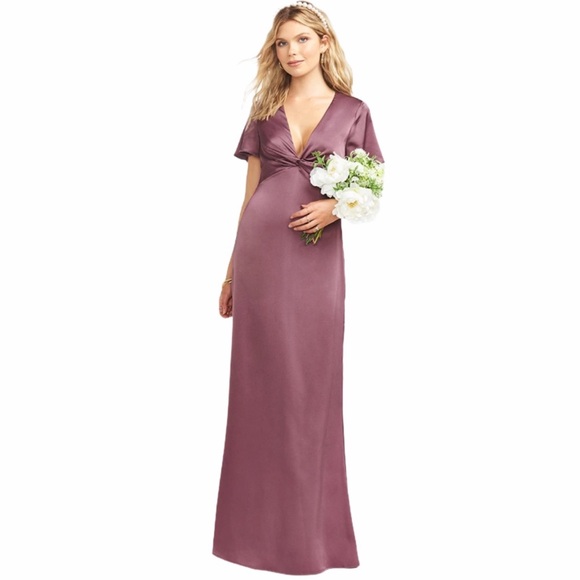 Show Me Your MuMu Rome Twist Gown Dusty Rose XS - Picture 1 of 17